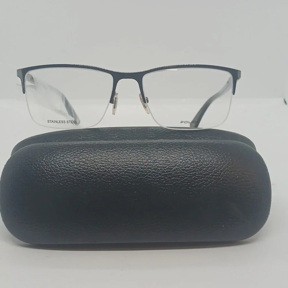 NWT RX-ABLE POLICE AXIOM EYEGLASS FRAMES VPL884 GUNMETAL - Picture 1 of 5